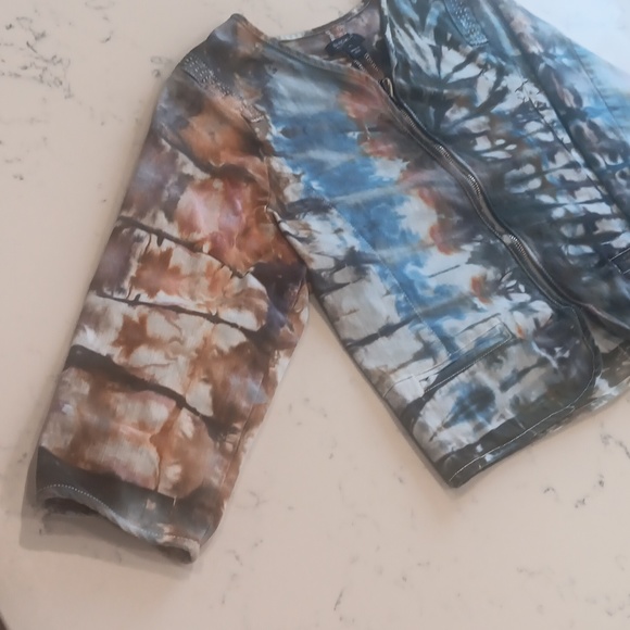 Tie Dye Denim Jacket - Picture 3 of 8
